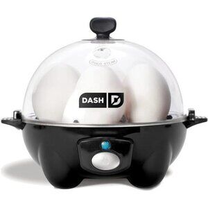 Rapid Egg Cooker 6 Egg Capacity Electric Egg Cooker for Hard Boiled Eggs Black